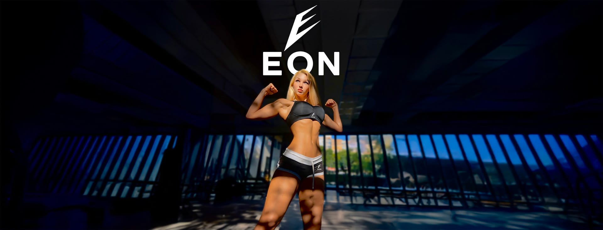 Eon active Sportswear Shorts in black and white, breathable gym shorts for women, athletic activewear